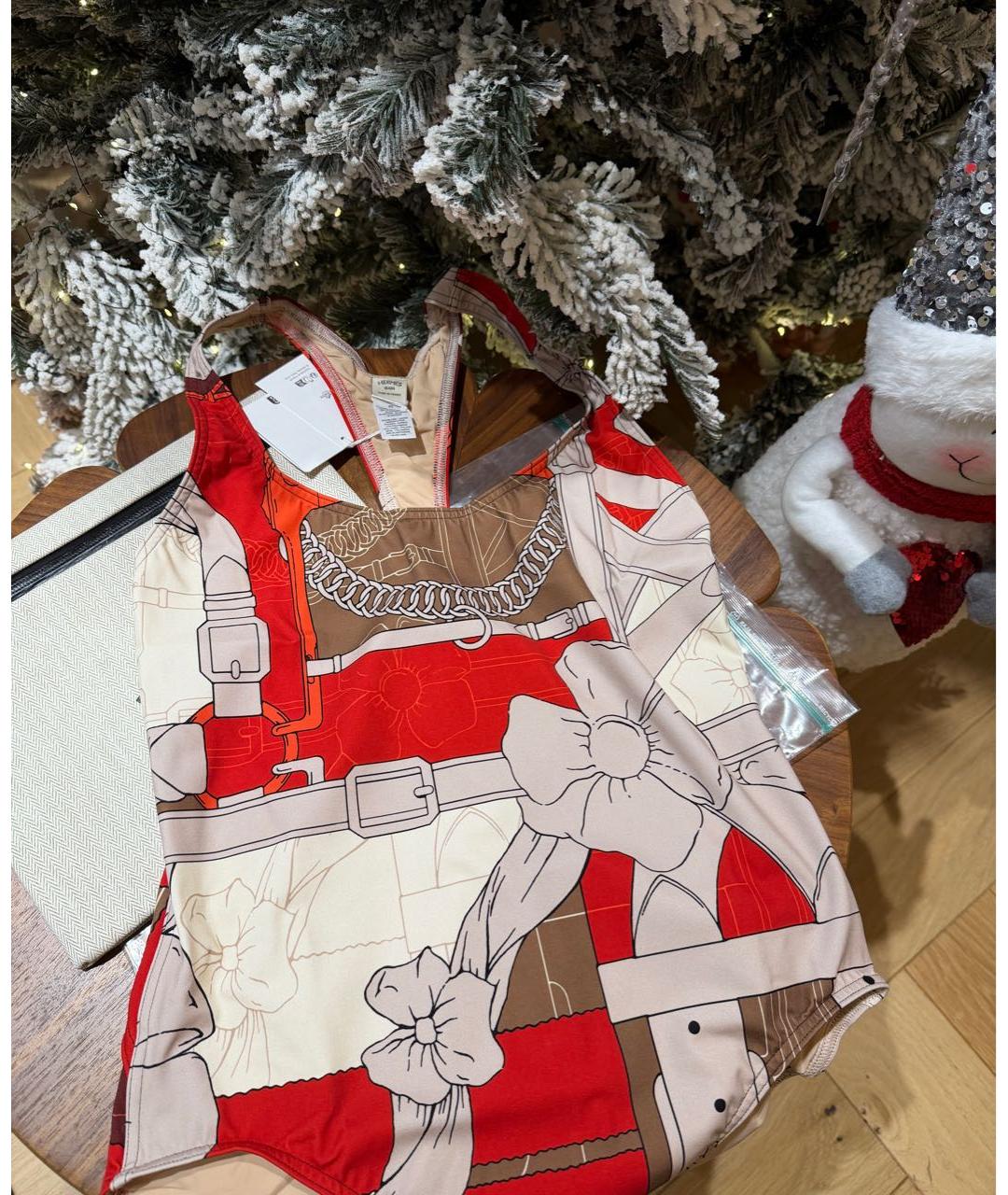 HERMES Мульти хлопко-эластановый купальник, фото 6