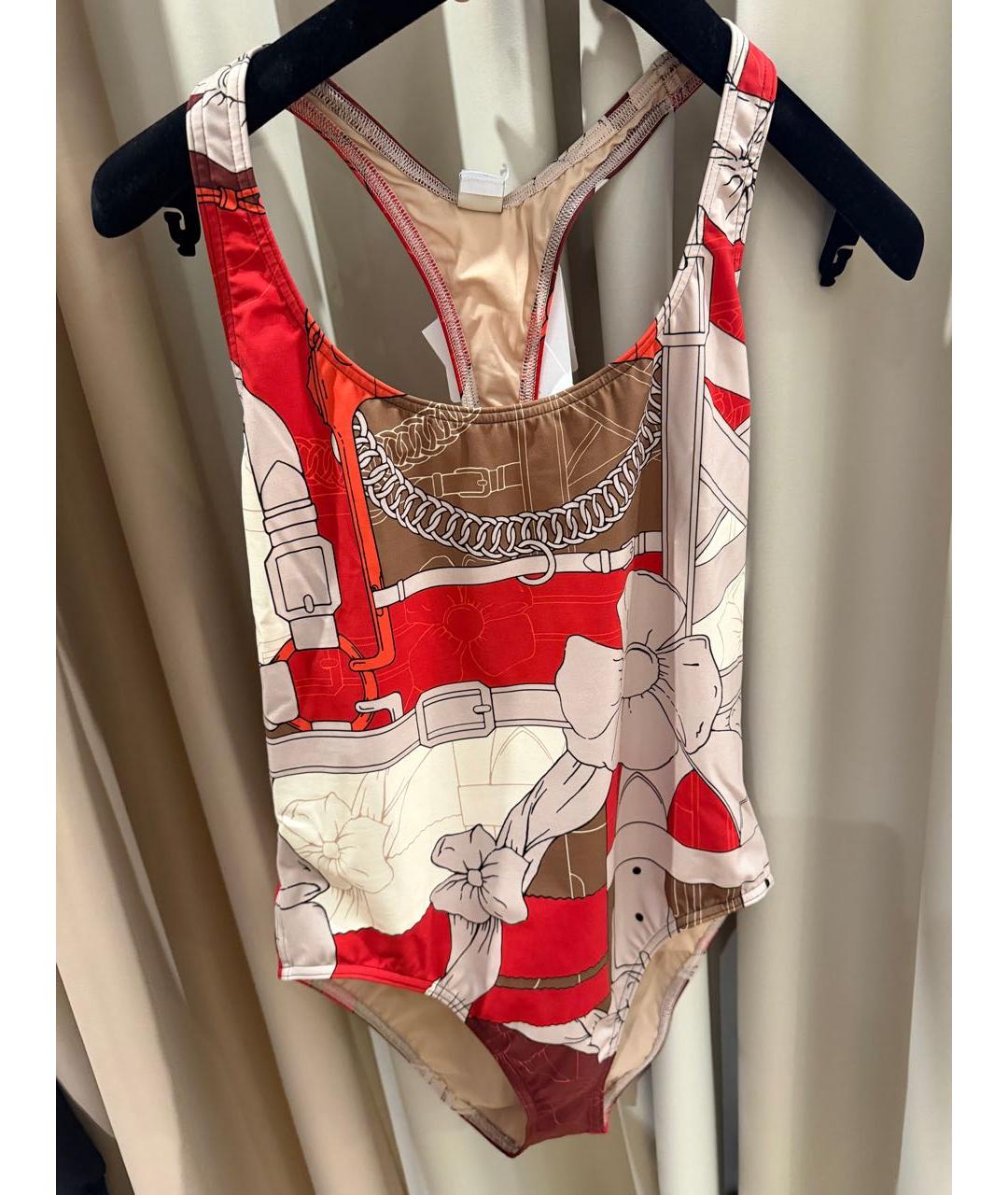 HERMES Мульти хлопко-эластановый купальник, фото 8