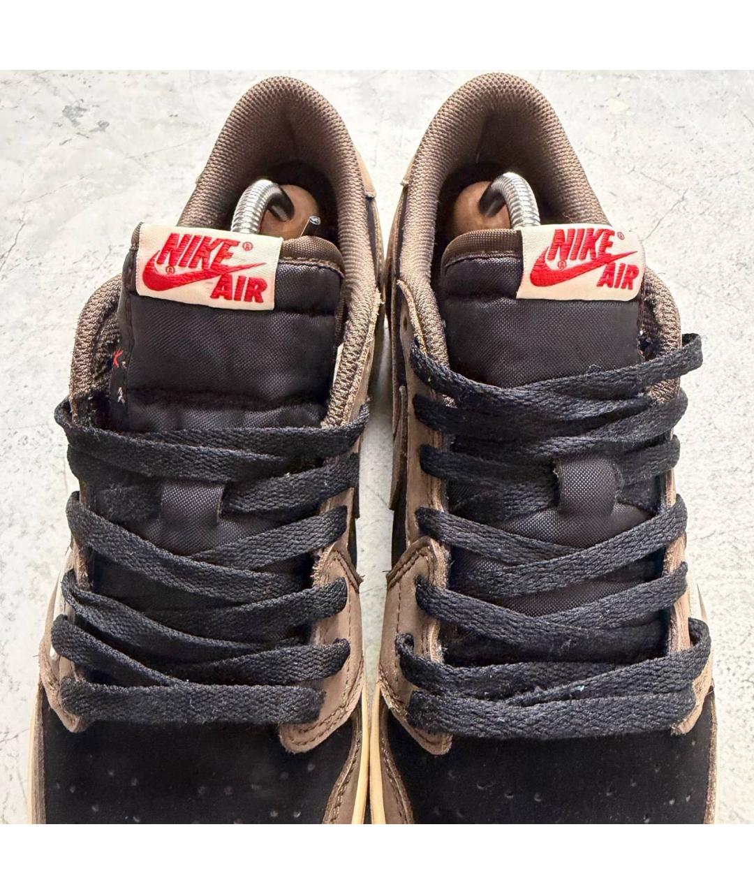 NIKE Бежевые замшевые низкие кроссовки / кеды, фото 5