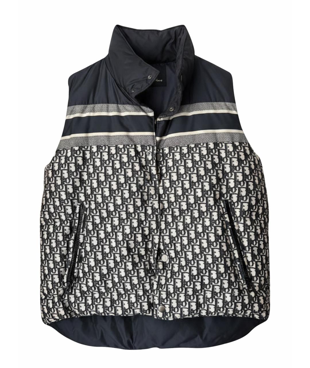 CHRISTIAN DIOR Темно-синяя замшевая жилетка, фото 1