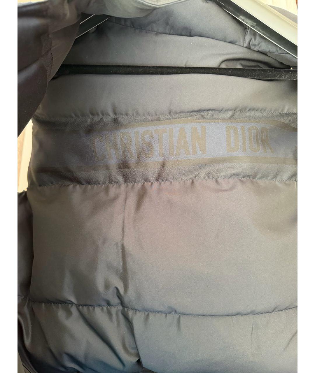 CHRISTIAN DIOR Темно-синяя замшевая жилетка, фото 4