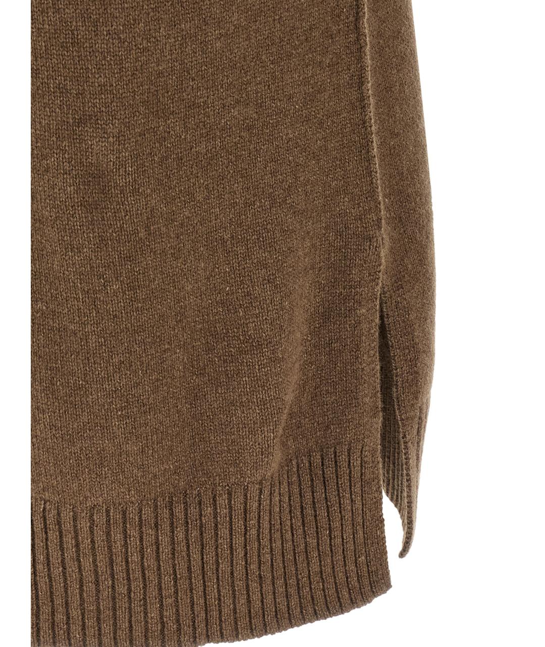 BE YOU Коричневое кашемировое платье, фото 4