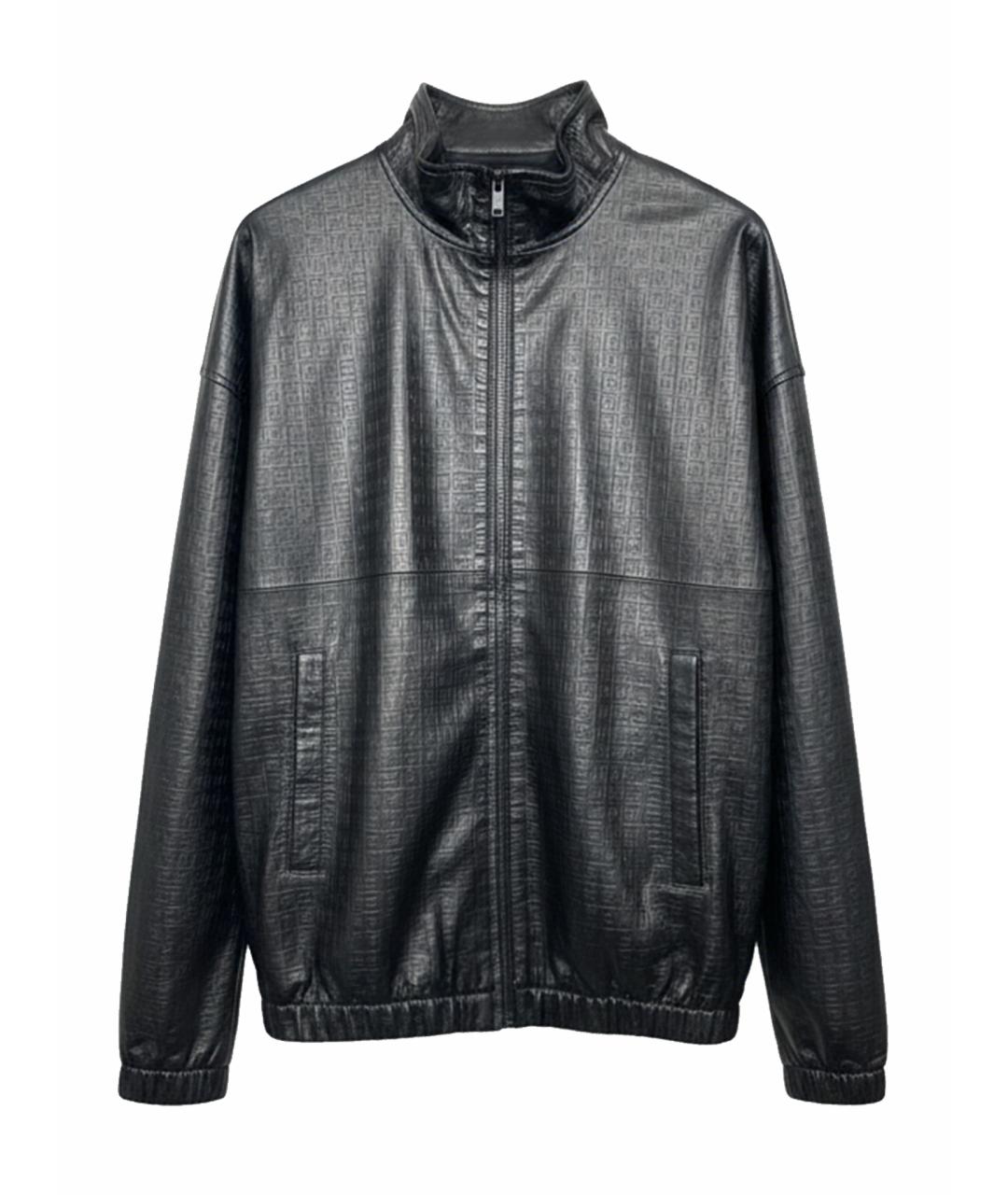 GIVENCHY Черная кожаная куртка, фото 1