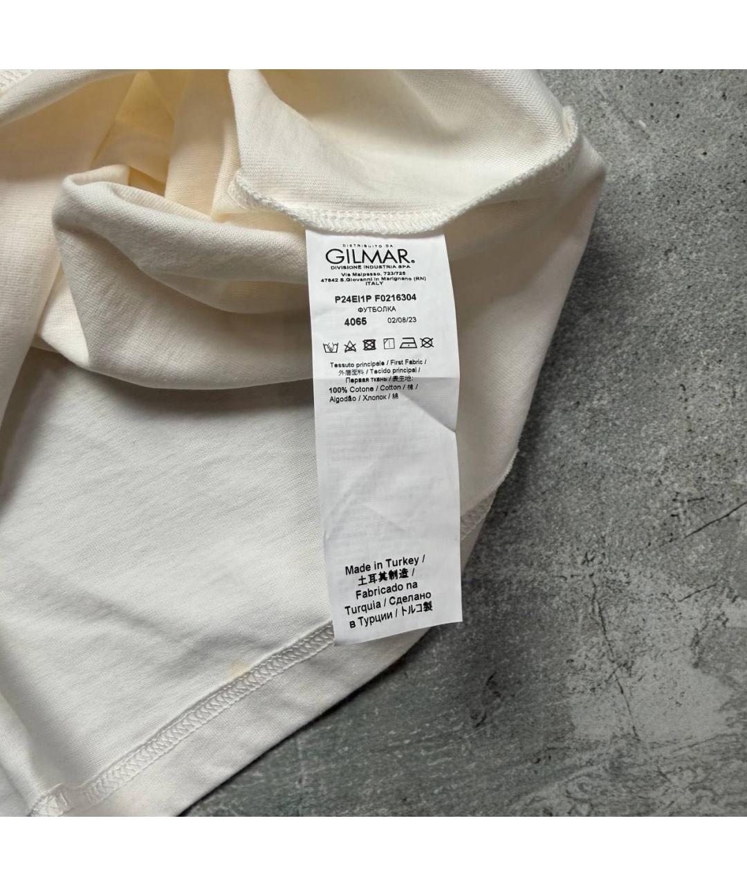 ICEBERG Белая хлопковая футболка, фото 5