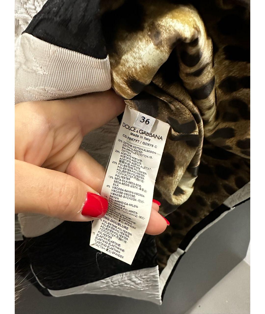 DOLCE&GABBANA Белое платье, фото 5