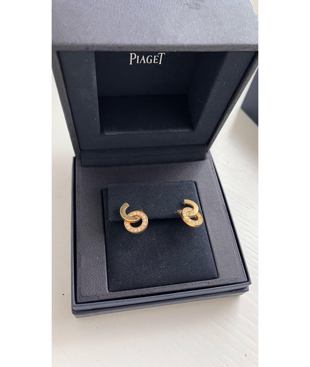 PIAGET Золотые серьги из желтого золота, фото 3