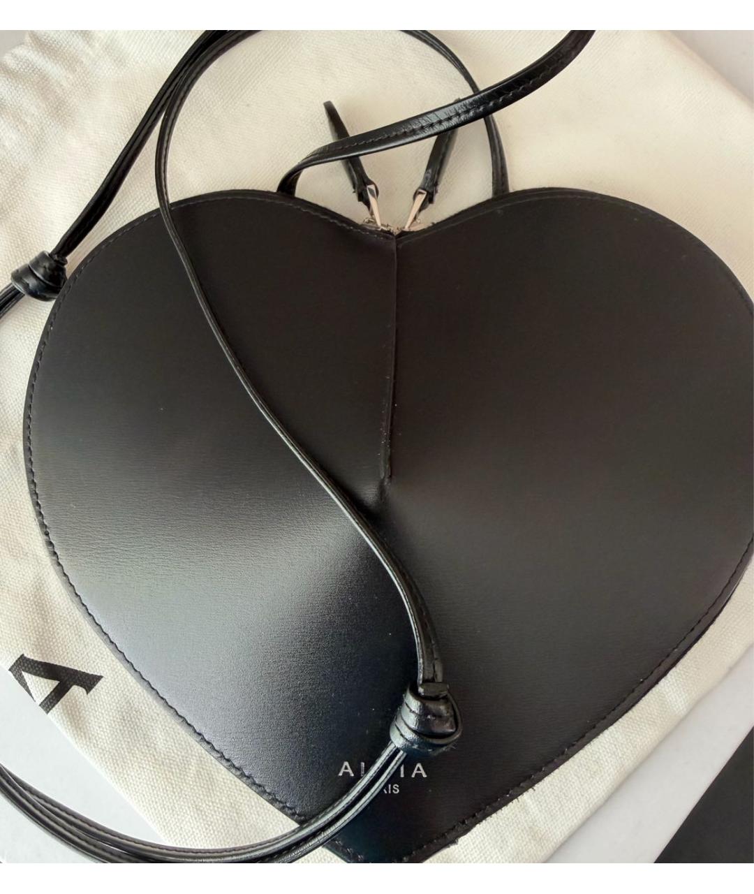 ALAIA Черная кожаная пляжная сумка, фото 5