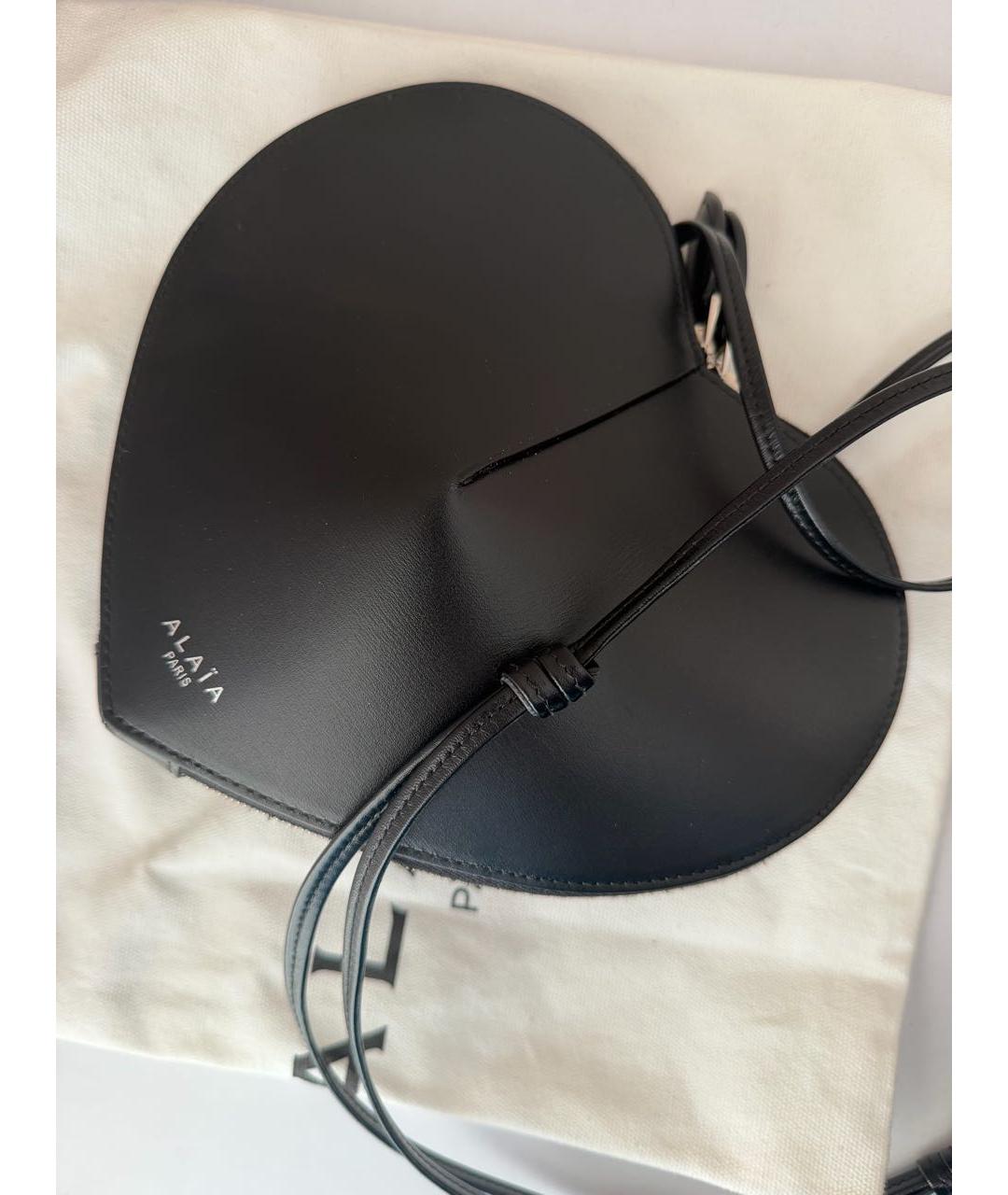 ALAIA Черная кожаная пляжная сумка, фото 2