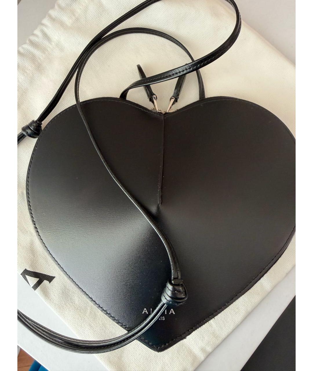 ALAIA Черная кожаная пляжная сумка, фото 3