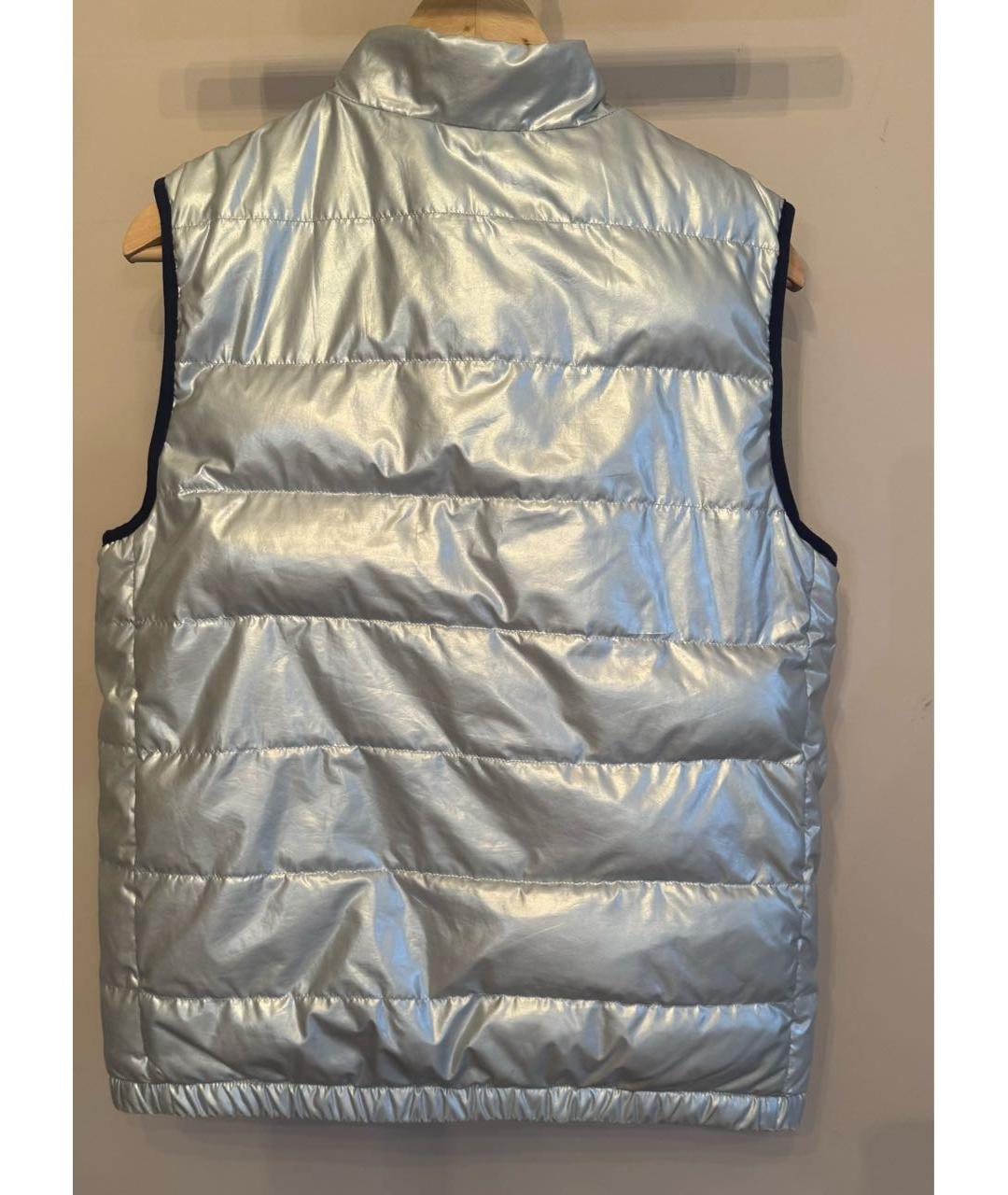 POLO RALPH LAUREN Серебрянный полиэстеровый жакет / жилет, фото 2