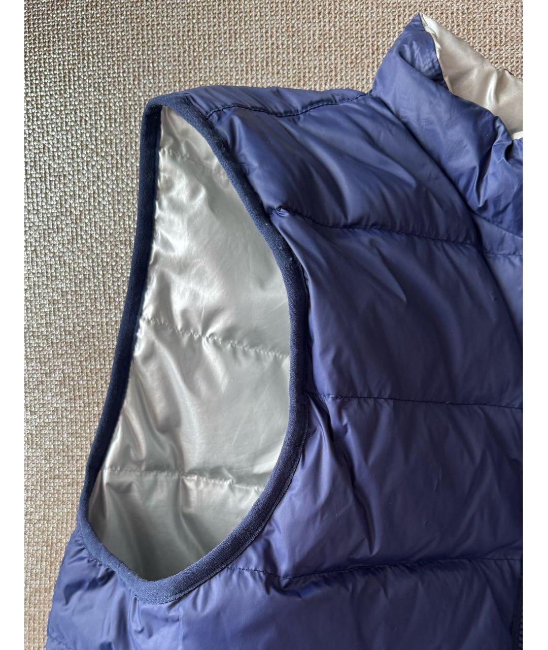 POLO RALPH LAUREN Серебрянный полиэстеровый жакет / жилет, фото 4