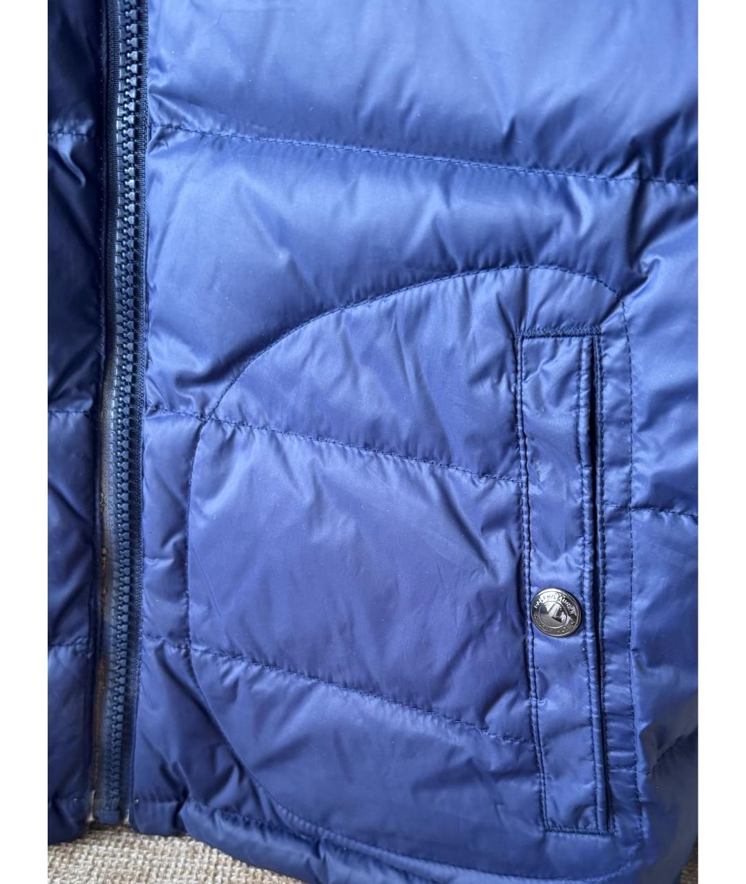 POLO RALPH LAUREN Серебрянный полиэстеровый жакет / жилет, фото 6