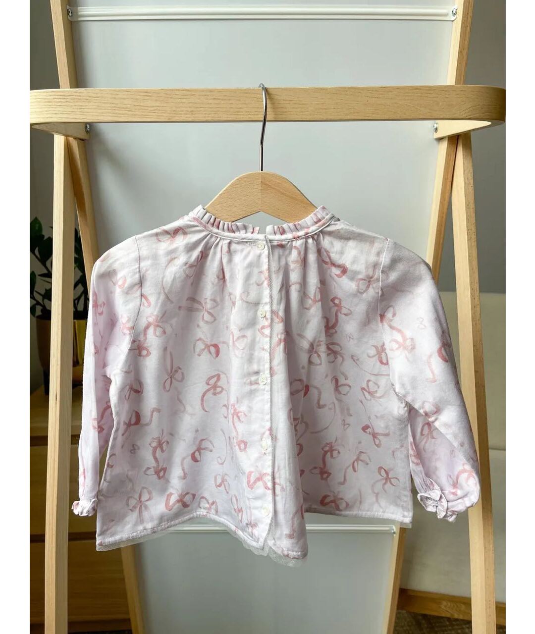 BABY DIOR Розовая хлопковая блузка для девочек, фото 2