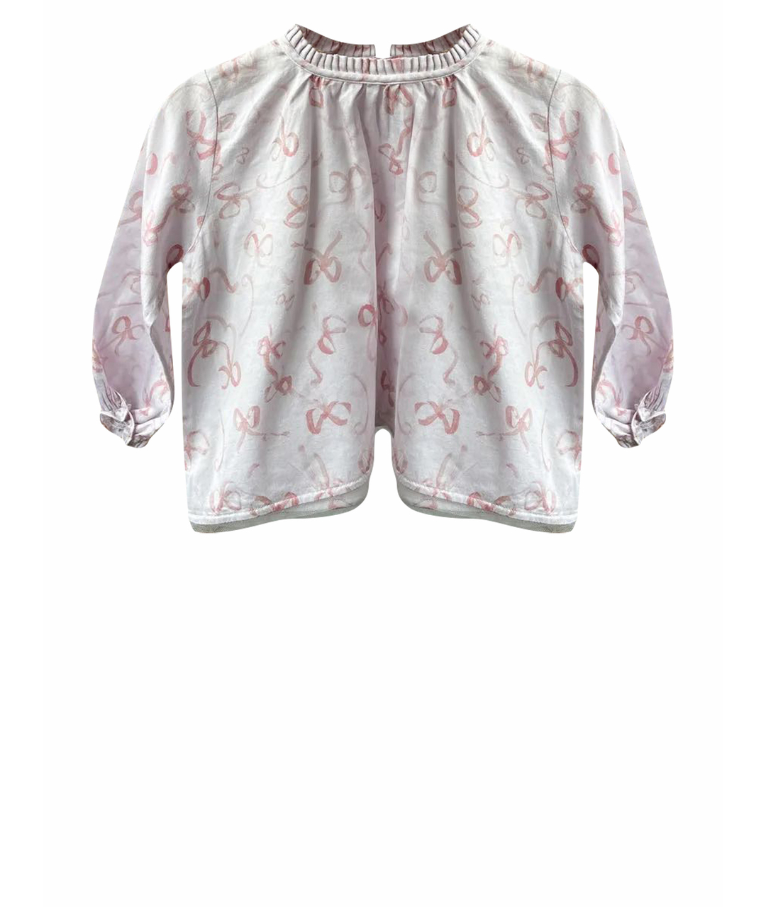 BABY DIOR Розовая хлопковая блузка для девочек, фото 1