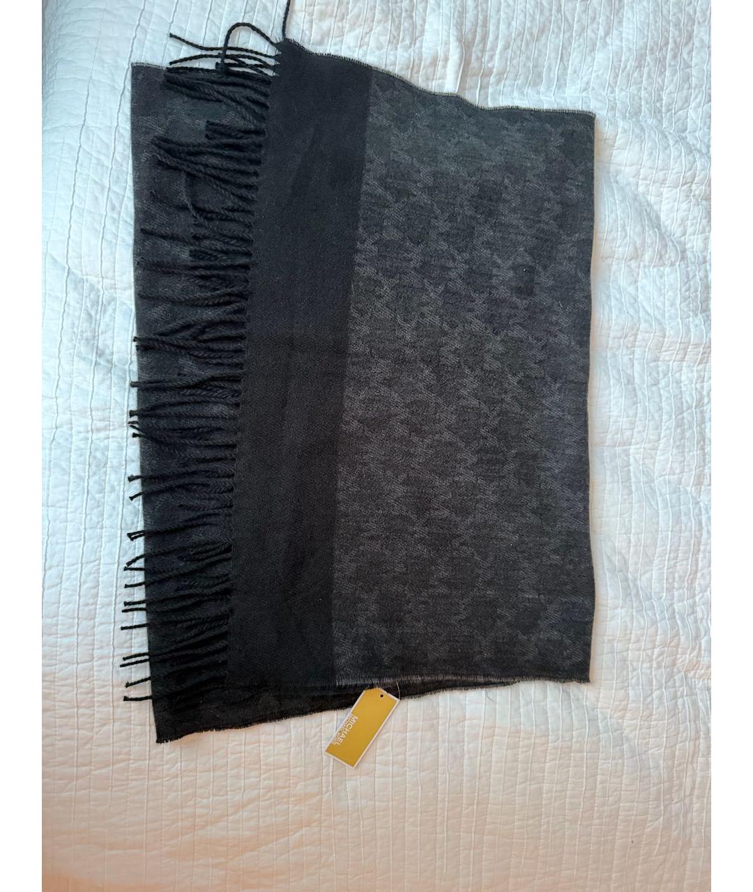 MICHAEL KORS Антрацитовый шарф, фото 5