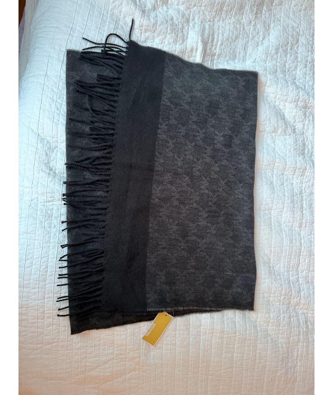 MICHAEL KORS Антрацитовый шарф, фото 2