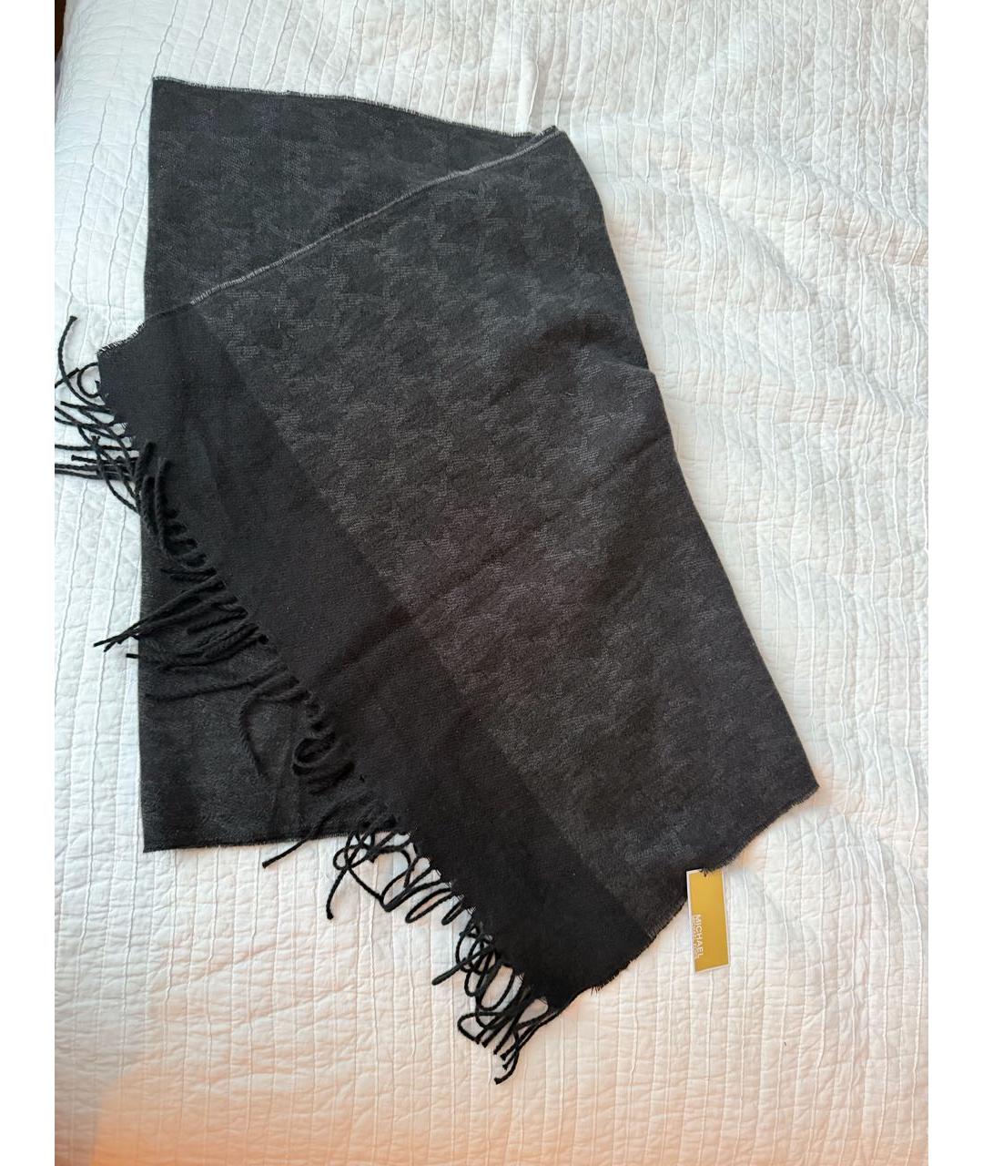 MICHAEL KORS Антрацитовый шарф, фото 3