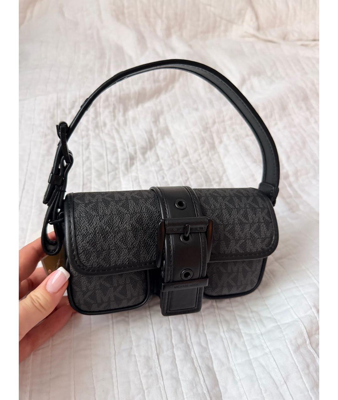 MICHAEL KORS Черная сумка с короткими ручками, фото 2