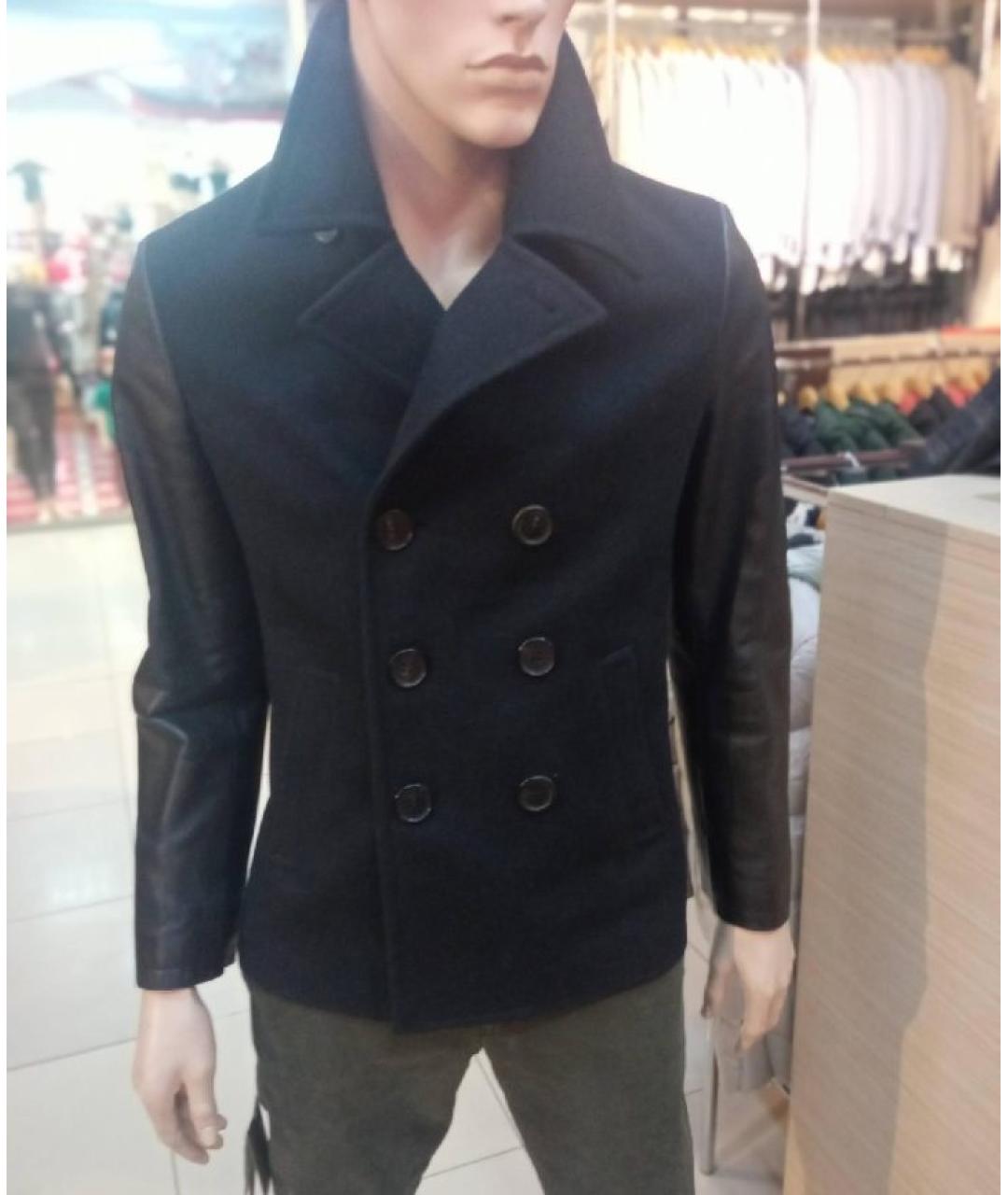 NEIL BARRETT Черное пальто, фото 2