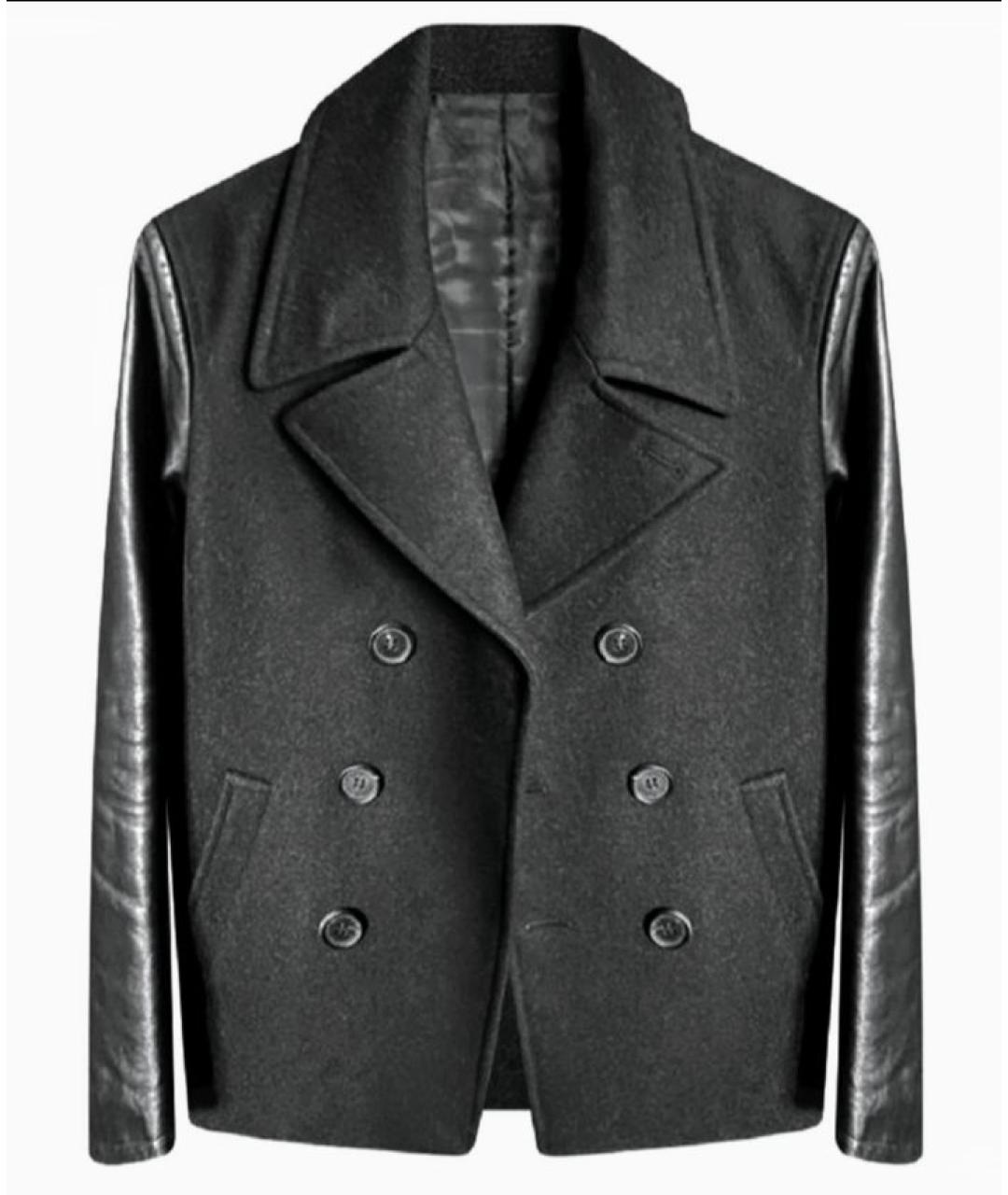 NEIL BARRETT Черное пальто, фото 8