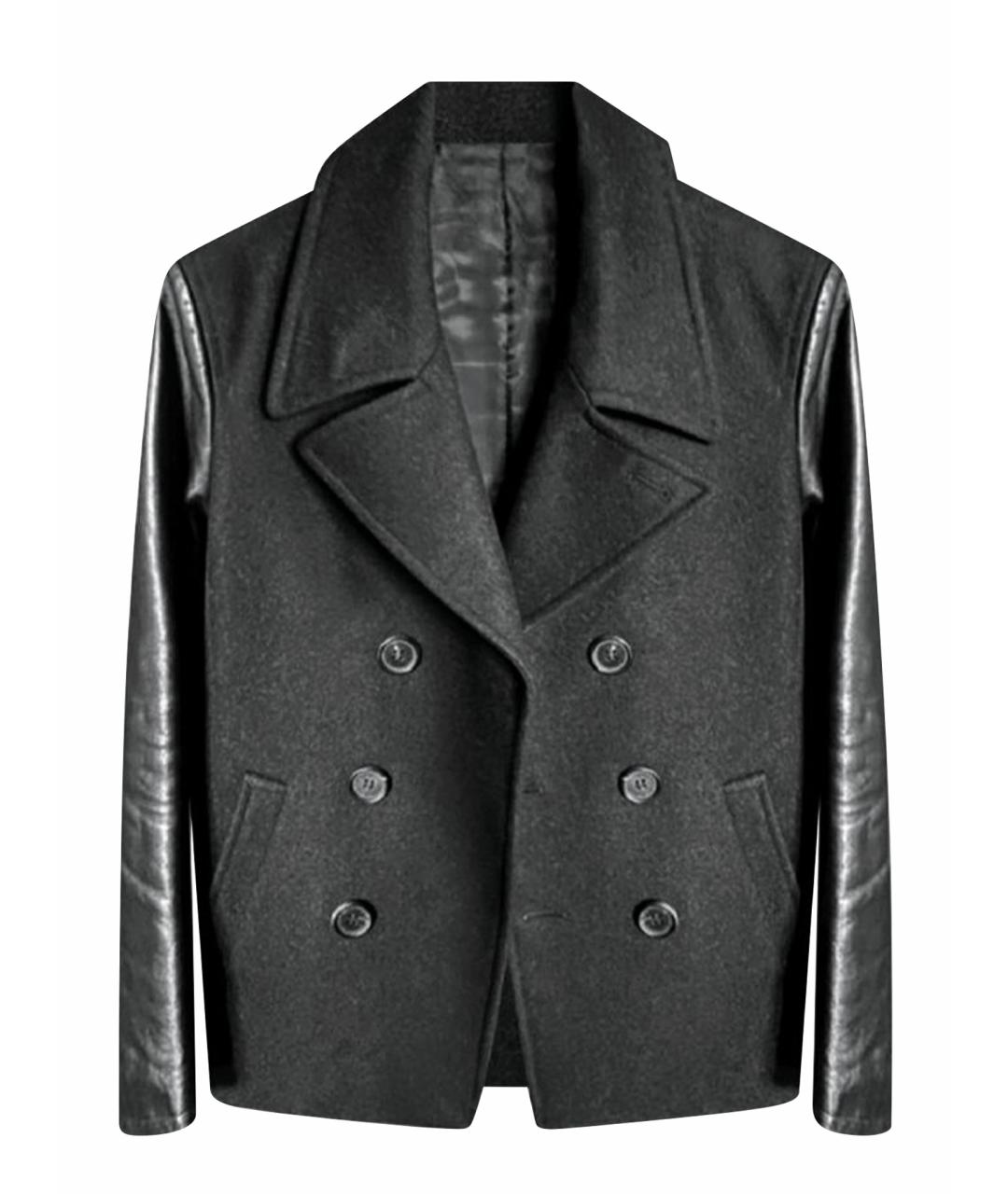 NEIL BARRETT Черное пальто, фото 1