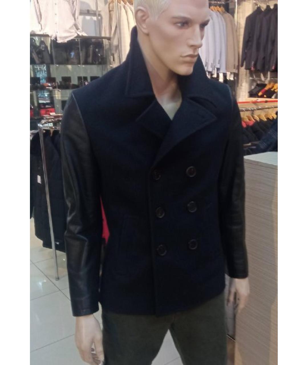 NEIL BARRETT Черное пальто, фото 7