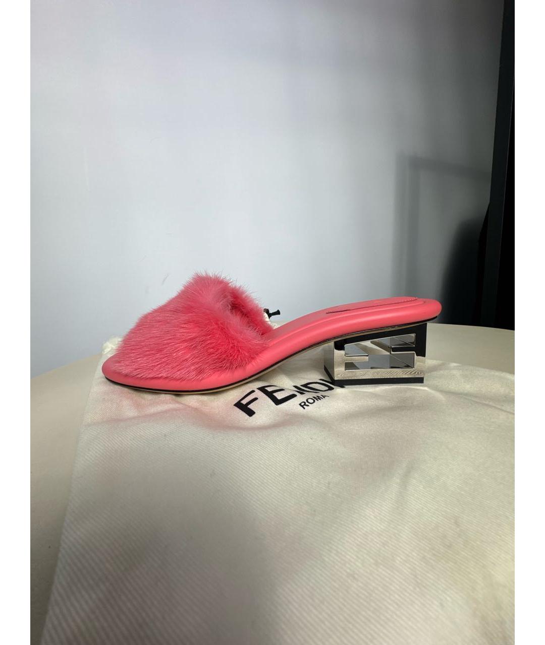 FENDI Коралловые мюли, фото 5