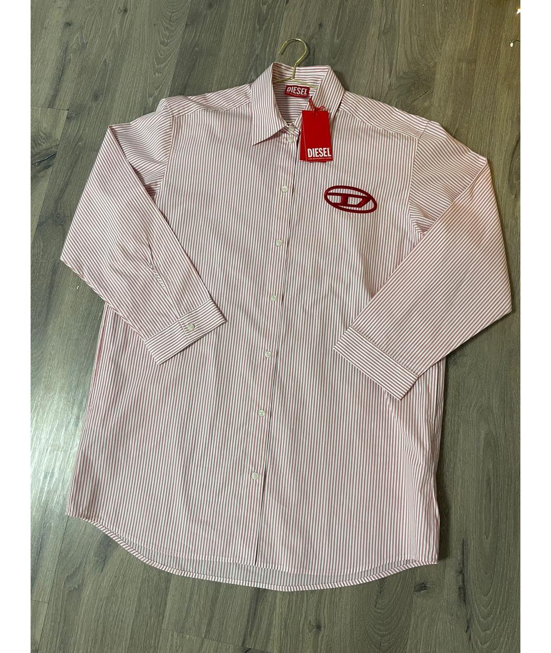 DIESEL Розовое хлопковое повседневное платье, фото 6