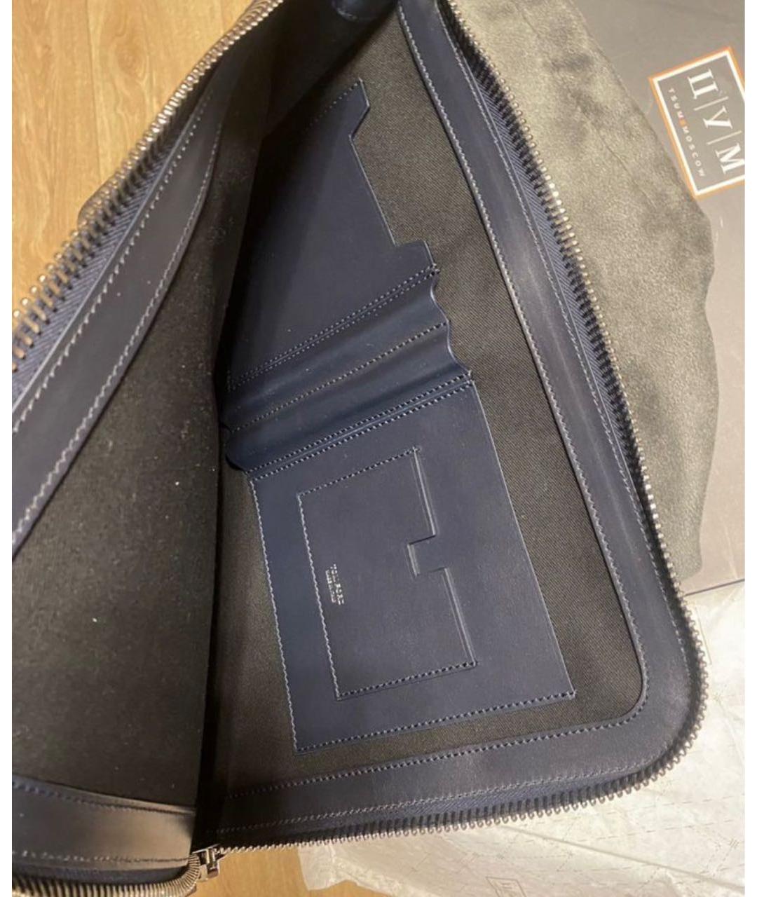 TOM FORD Черная кожаная папка для документов, фото 3