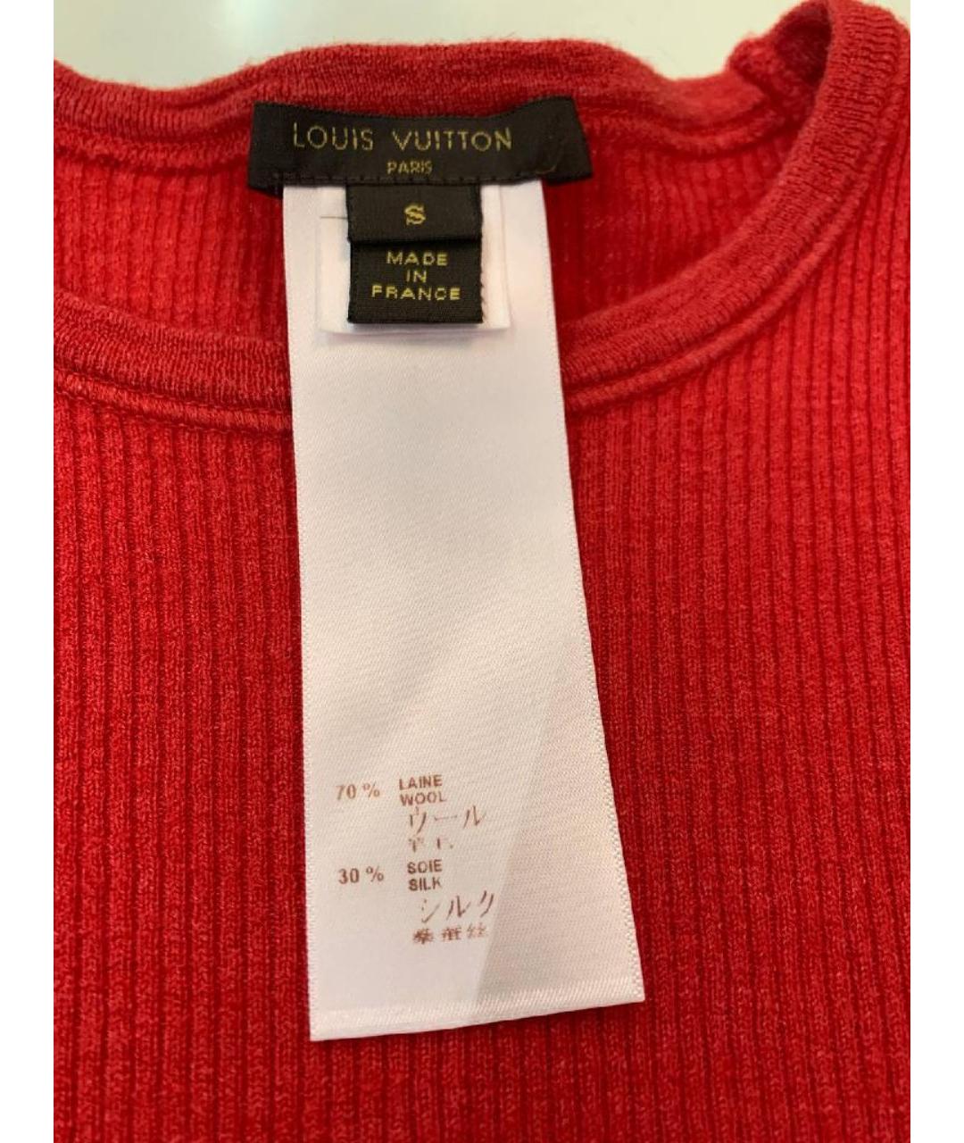 LOUIS VUITTON Красный шерстяной джемпер / свитер, фото 2
