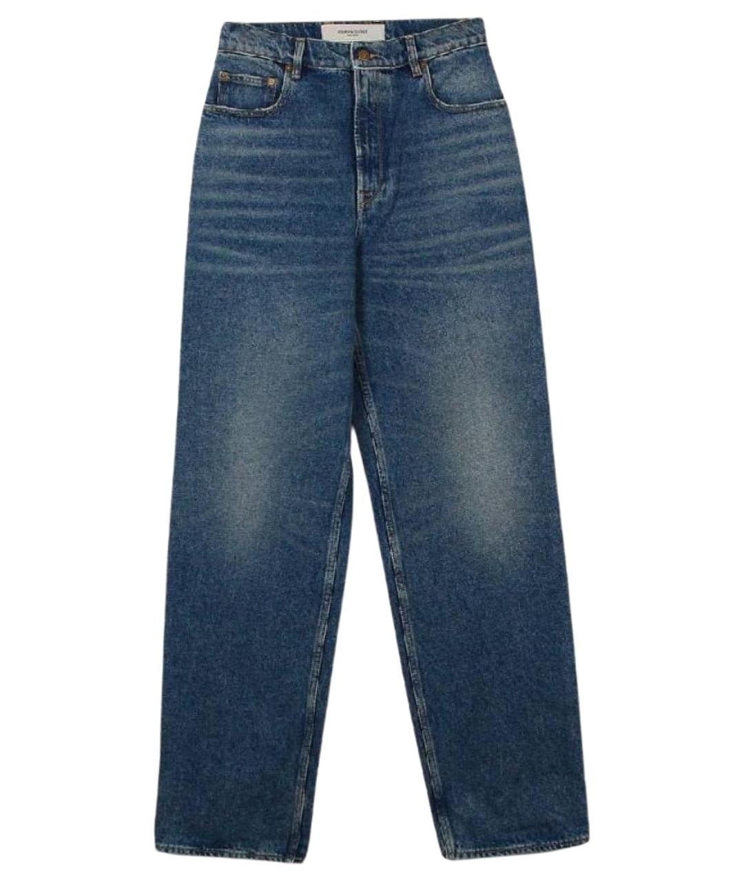 GOLDEN GOOSE DELUXE BRAND Синие хлопковые джинсы слим, фото 1