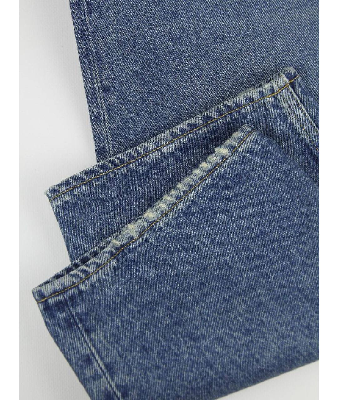 GOLDEN GOOSE DELUXE BRAND Синие хлопковые джинсы слим, фото 7