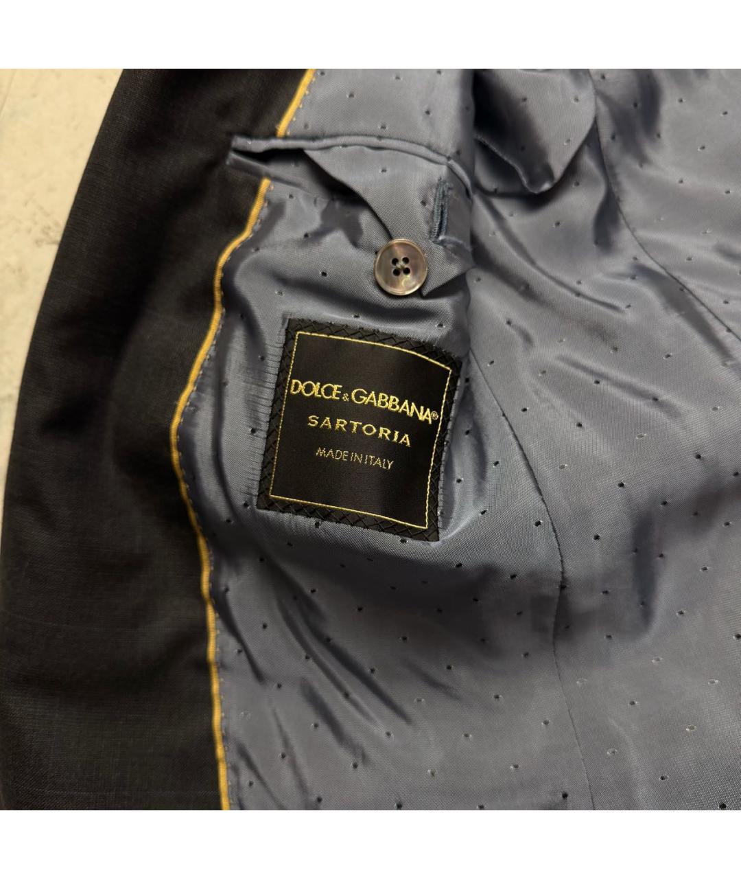 DOLCE&GABBANA Черный шерстяной пиджак, фото 5
