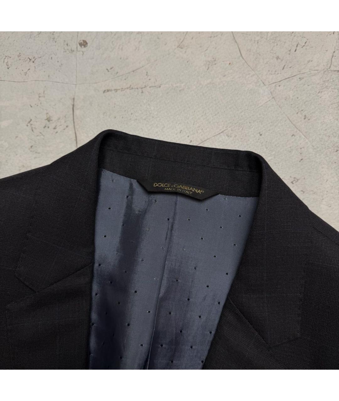 DOLCE&GABBANA Черный шерстяной пиджак, фото 4