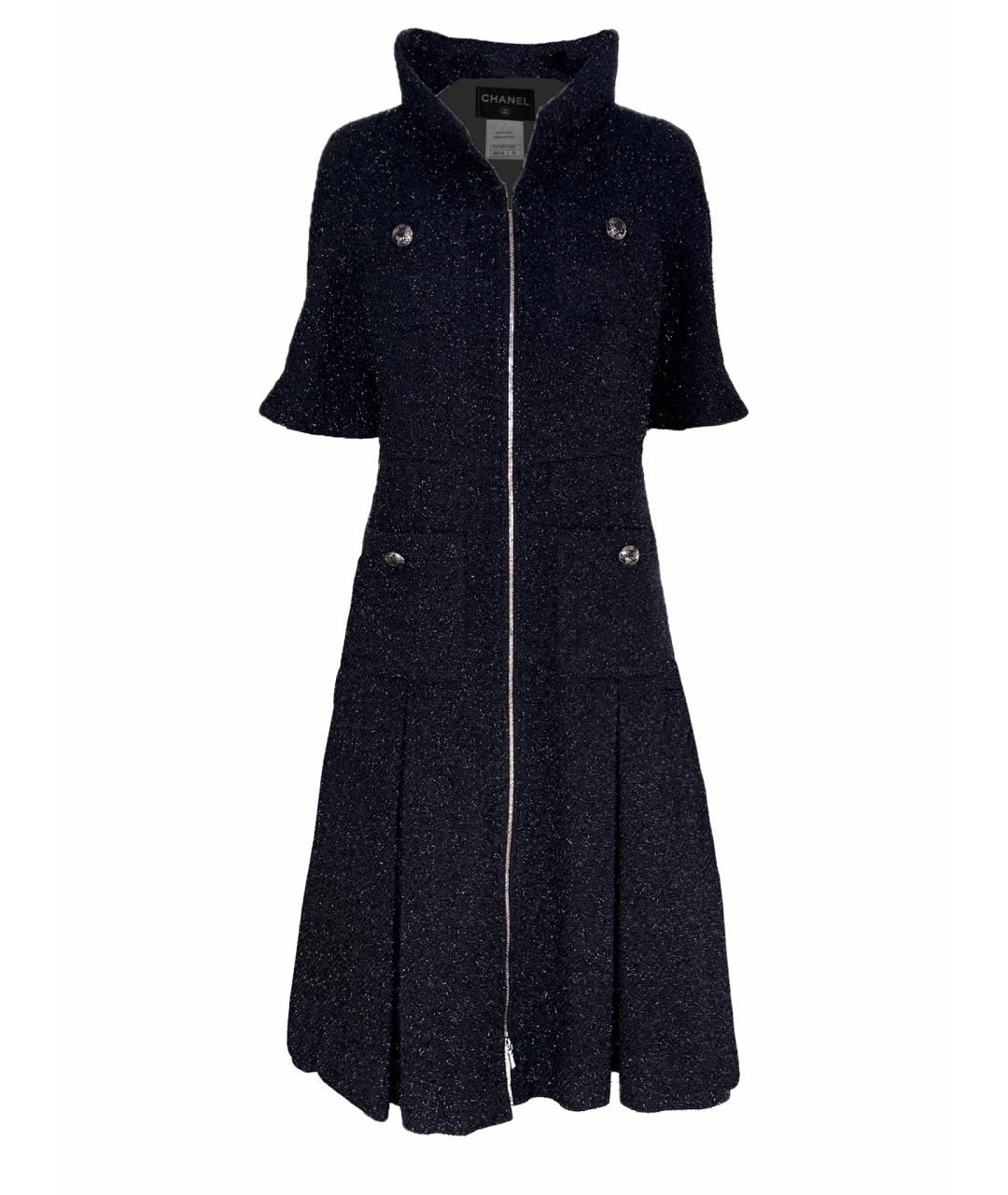 CHANEL Черное твидовое платье, фото 1