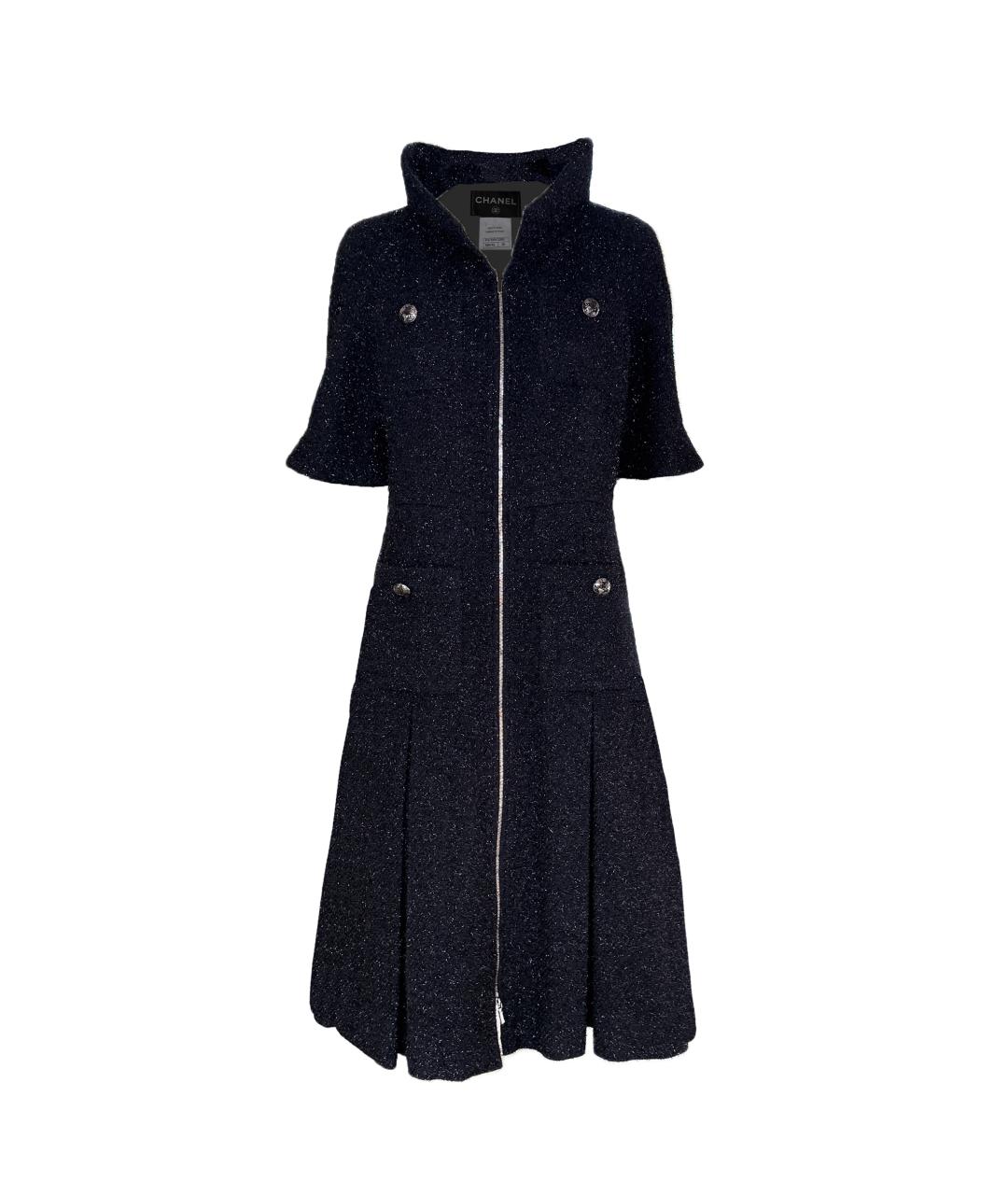 CHANEL Черное твидовое платье, фото 4