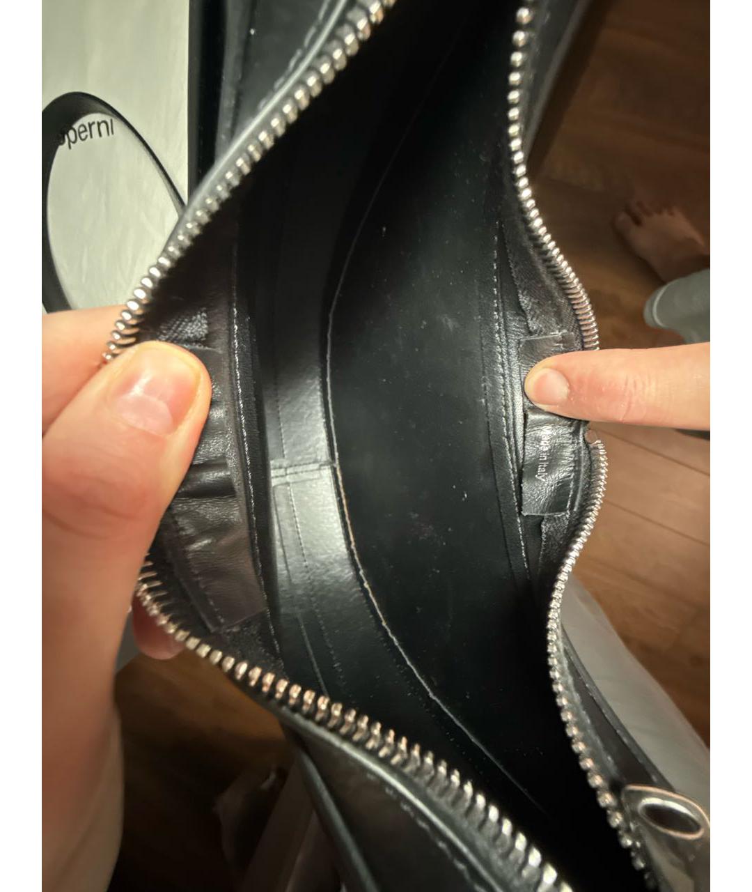 COPERNI Черная кожаная сумка через плечо, фото 4