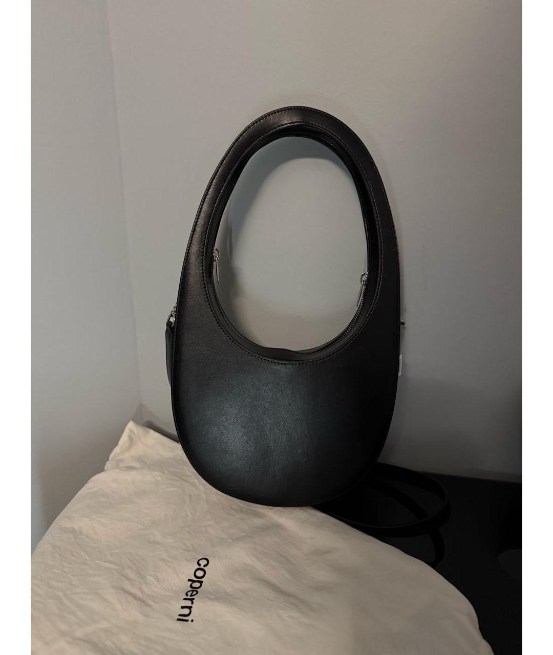 COPERNI Черная кожаная сумка через плечо, фото 3