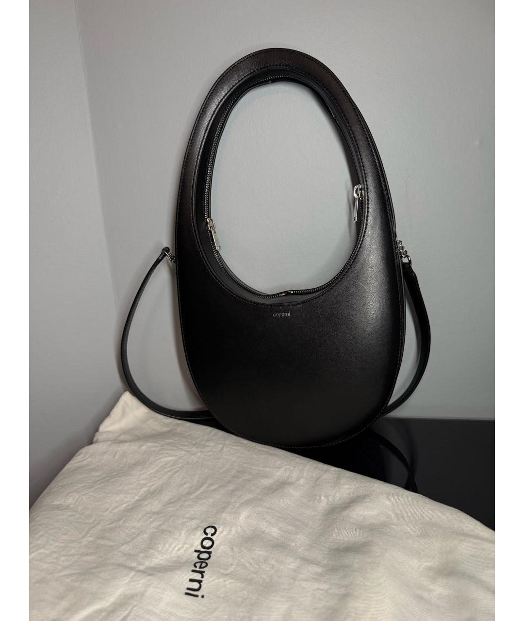 COPERNI Черная кожаная сумка через плечо, фото 9
