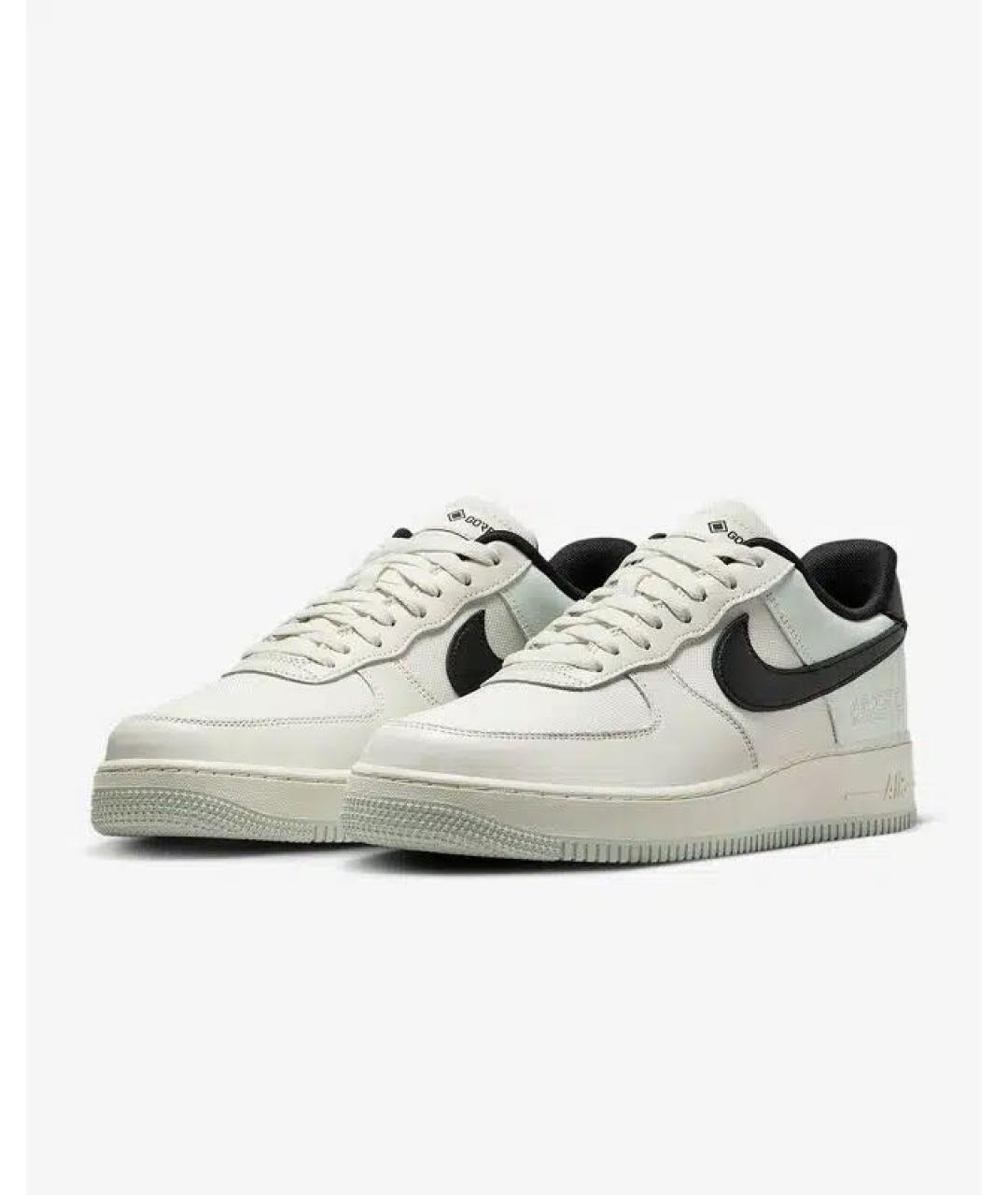 NIKE Белые кожаные низкие кроссовки / кеды, фото 2