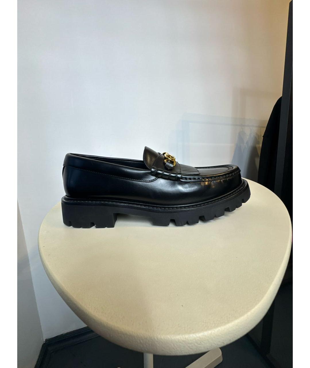 CELINE Черные кожаные лоферы, фото 5