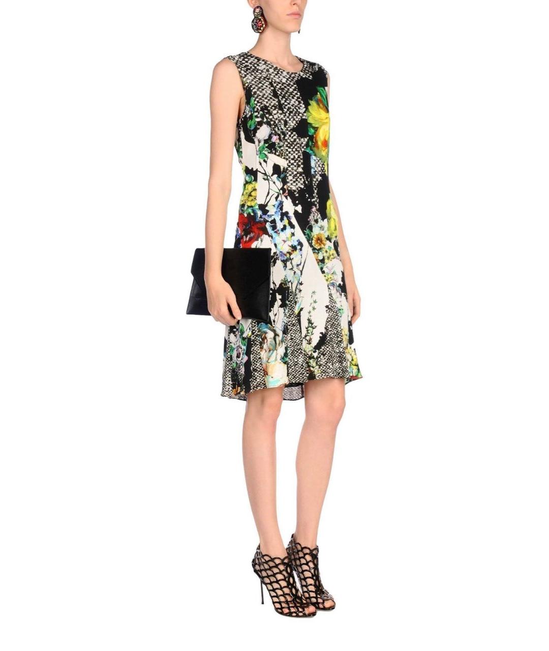 ROBERTO CAVALLI Мульти вискозное коктейльное платье, фото 2