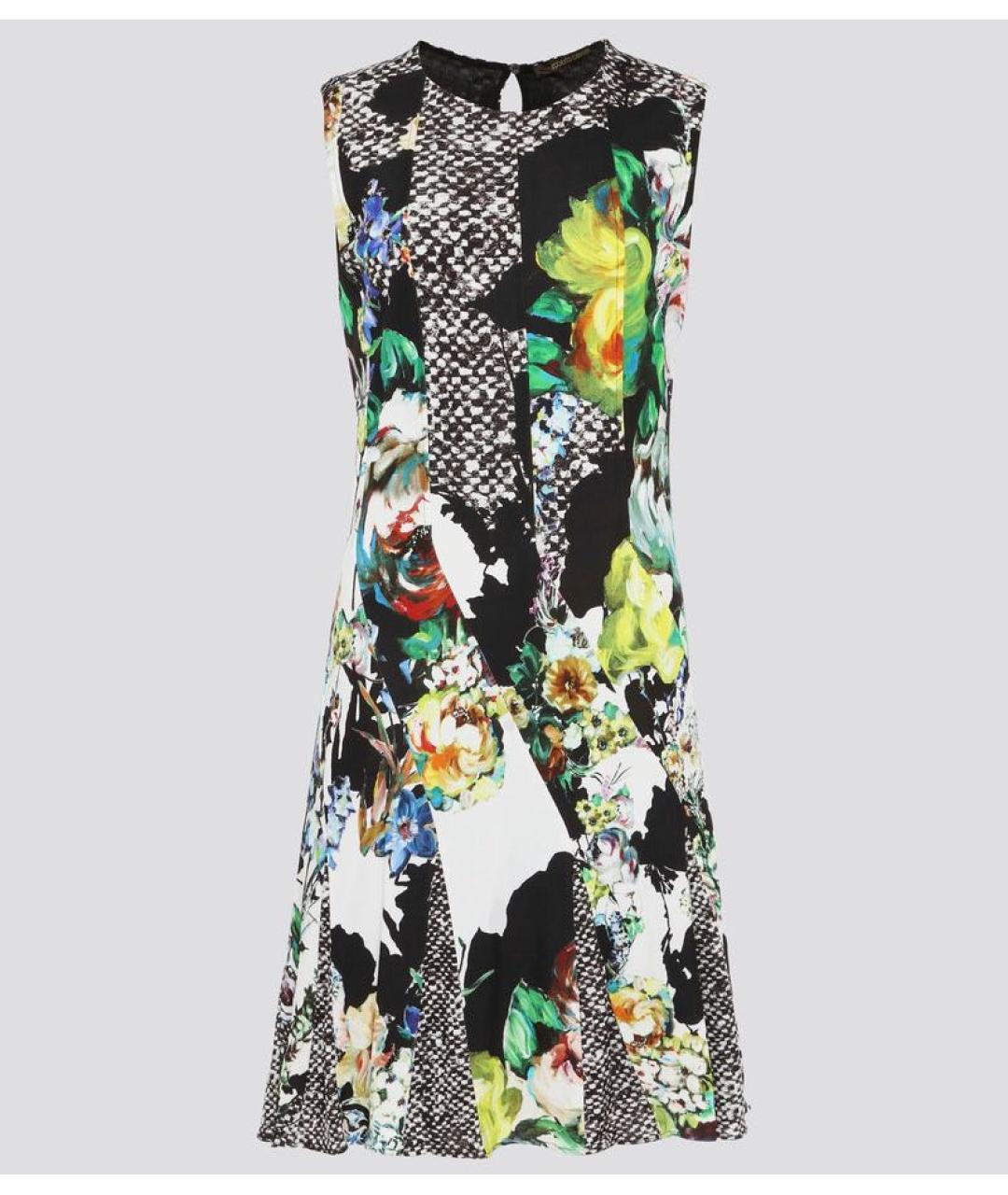 ROBERTO CAVALLI Мульти вискозное коктейльное платье, фото 9