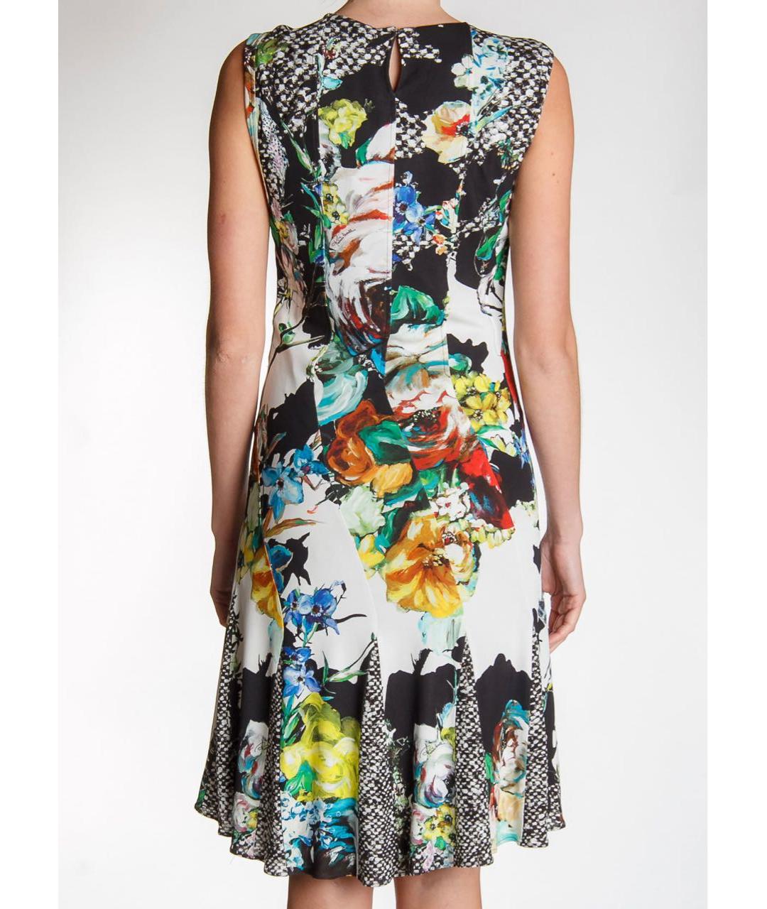 ROBERTO CAVALLI Мульти вискозное коктейльное платье, фото 6