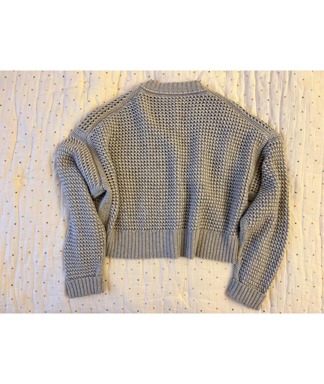 JIL SANDER Серый кашемировый кардиган, фото 4