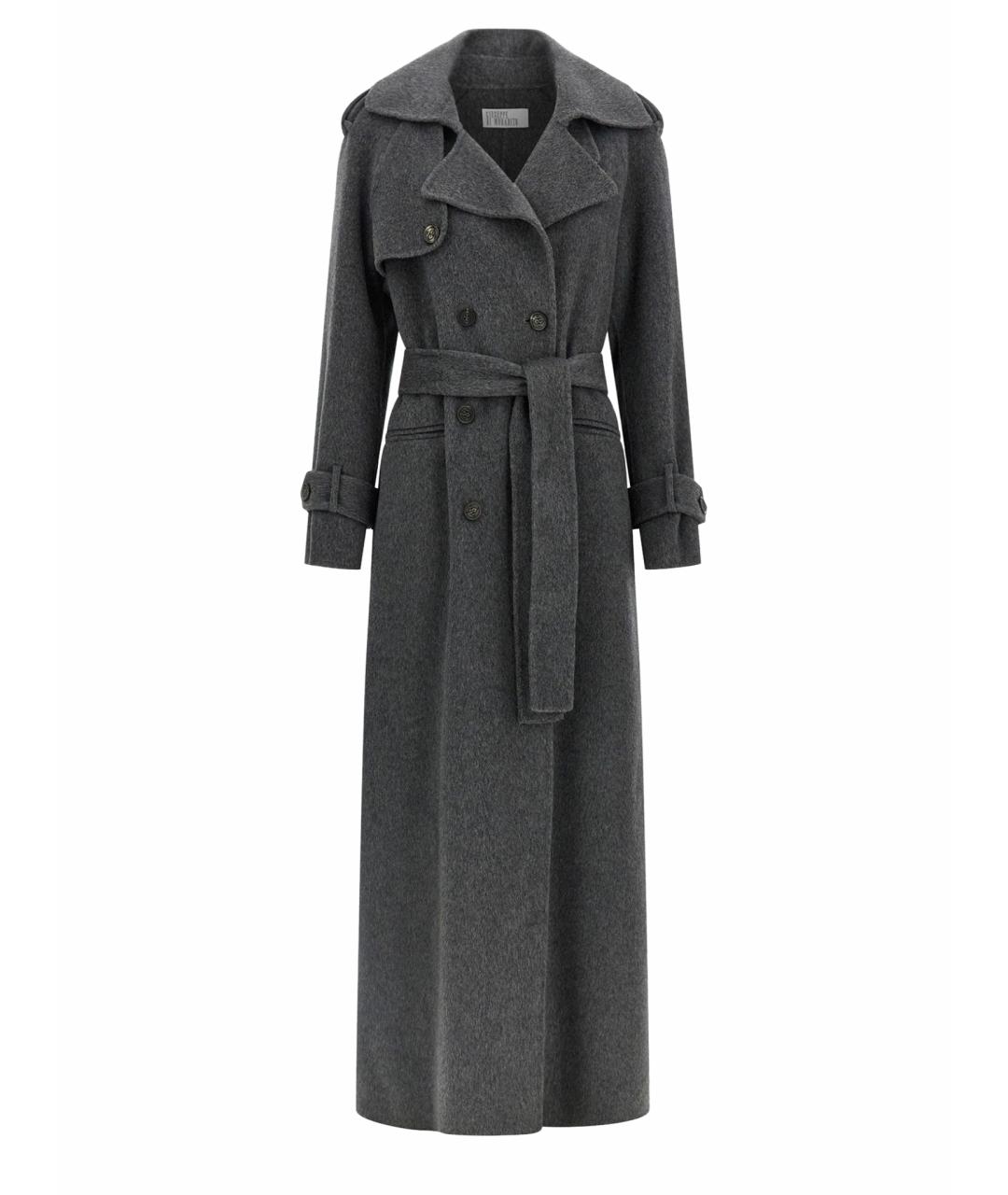 GIUSEPPE DI MORABITO Серое шерстяное пальто, фото 1