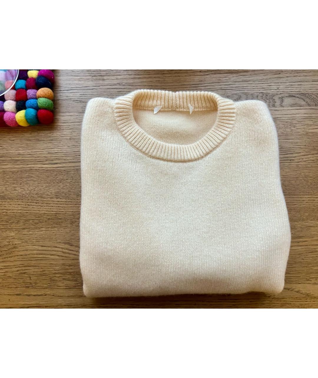 SPORTMAX Желтый кашемировый джемпер / свитер, фото 8