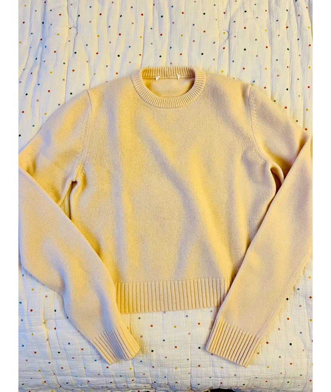 SPORTMAX Желтый кашемировый джемпер / свитер, фото 9