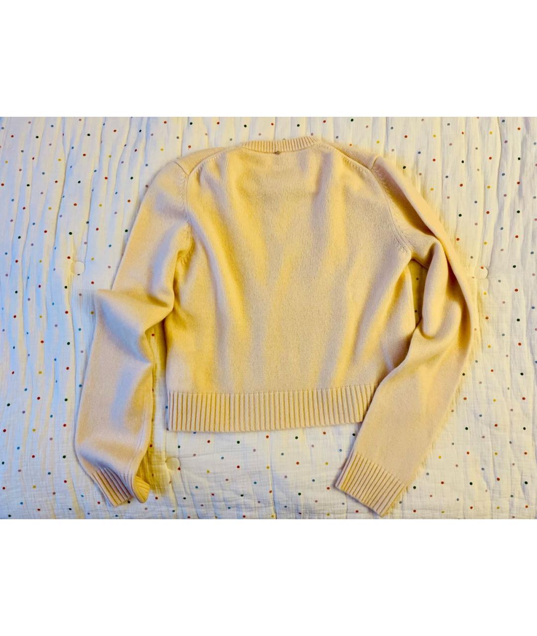 SPORTMAX Желтый кашемировый джемпер / свитер, фото 2