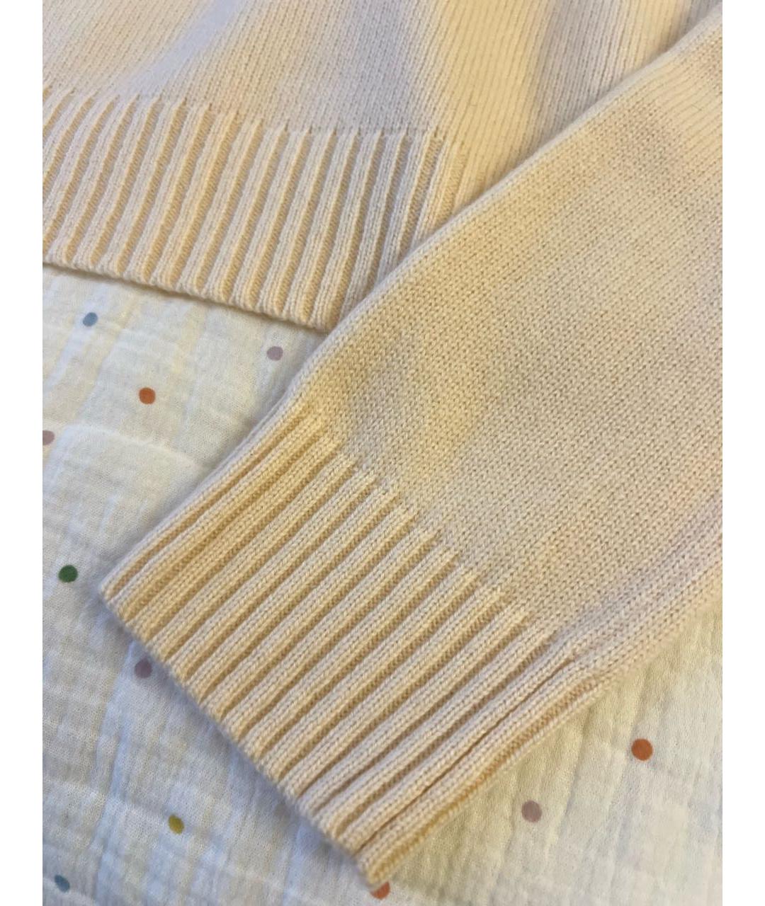 SPORTMAX Желтый кашемировый джемпер / свитер, фото 5